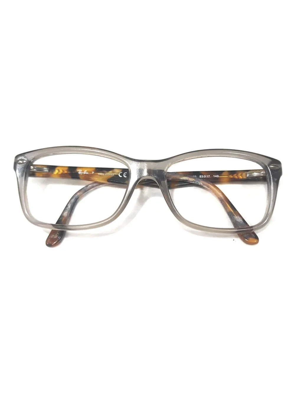 Ray Ban RB5228 5629 Gray Tortoise Oval Eyeglasses Frames 53/17 140 WA